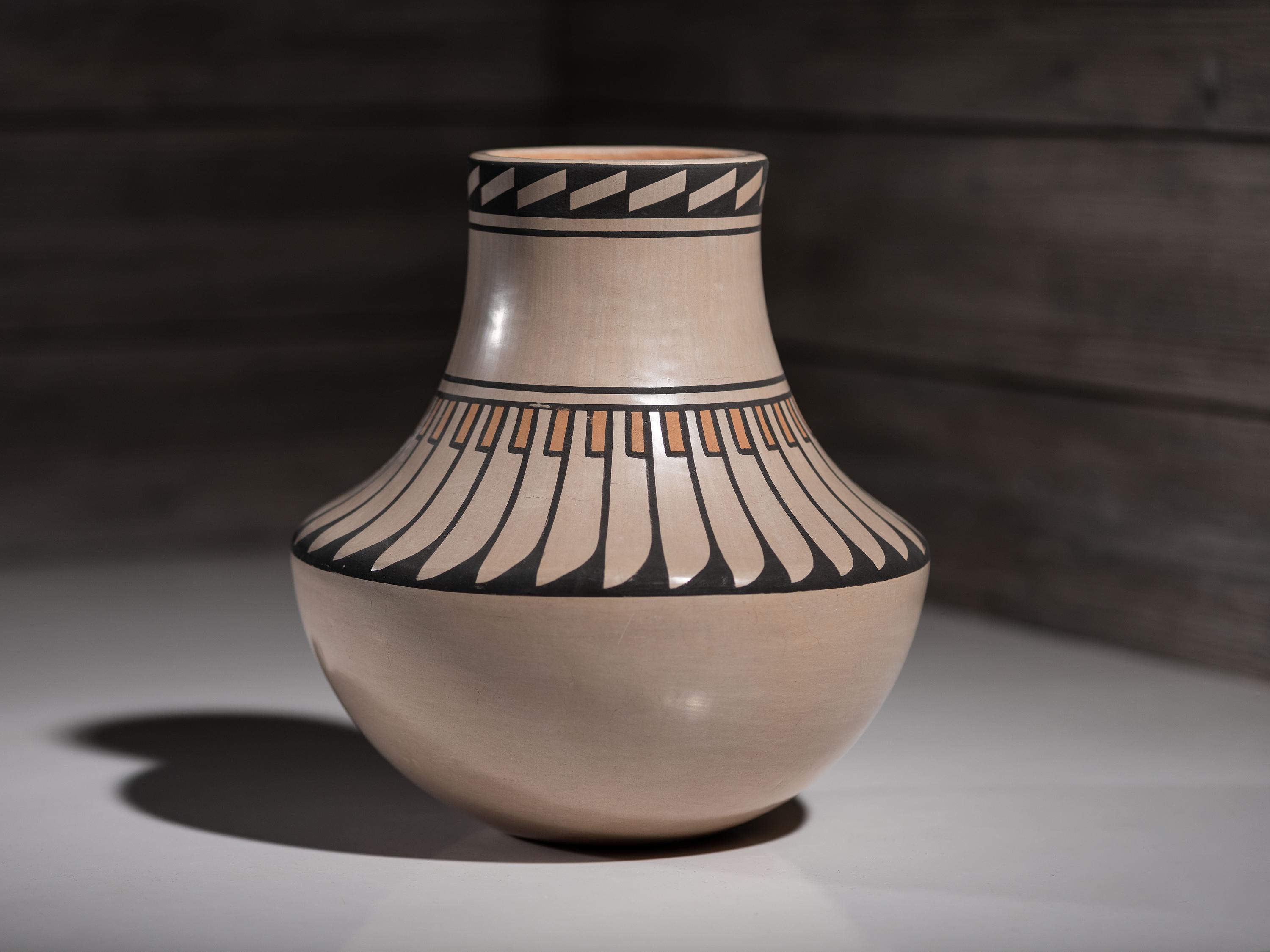 Polychrome Pottery Vase