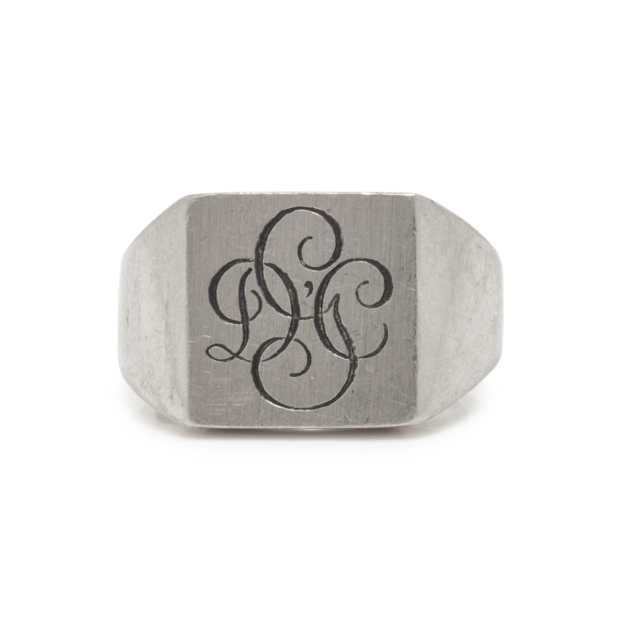 PLATINUM SIGNET RING