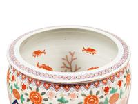 A Pair of Large Japanese Porcelain Fish Bowls
