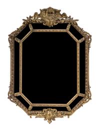 A Continental Giltwood Mirror Height 43 x width 32 inches. — LATE 19TH/EARLY 20TH CENTURY