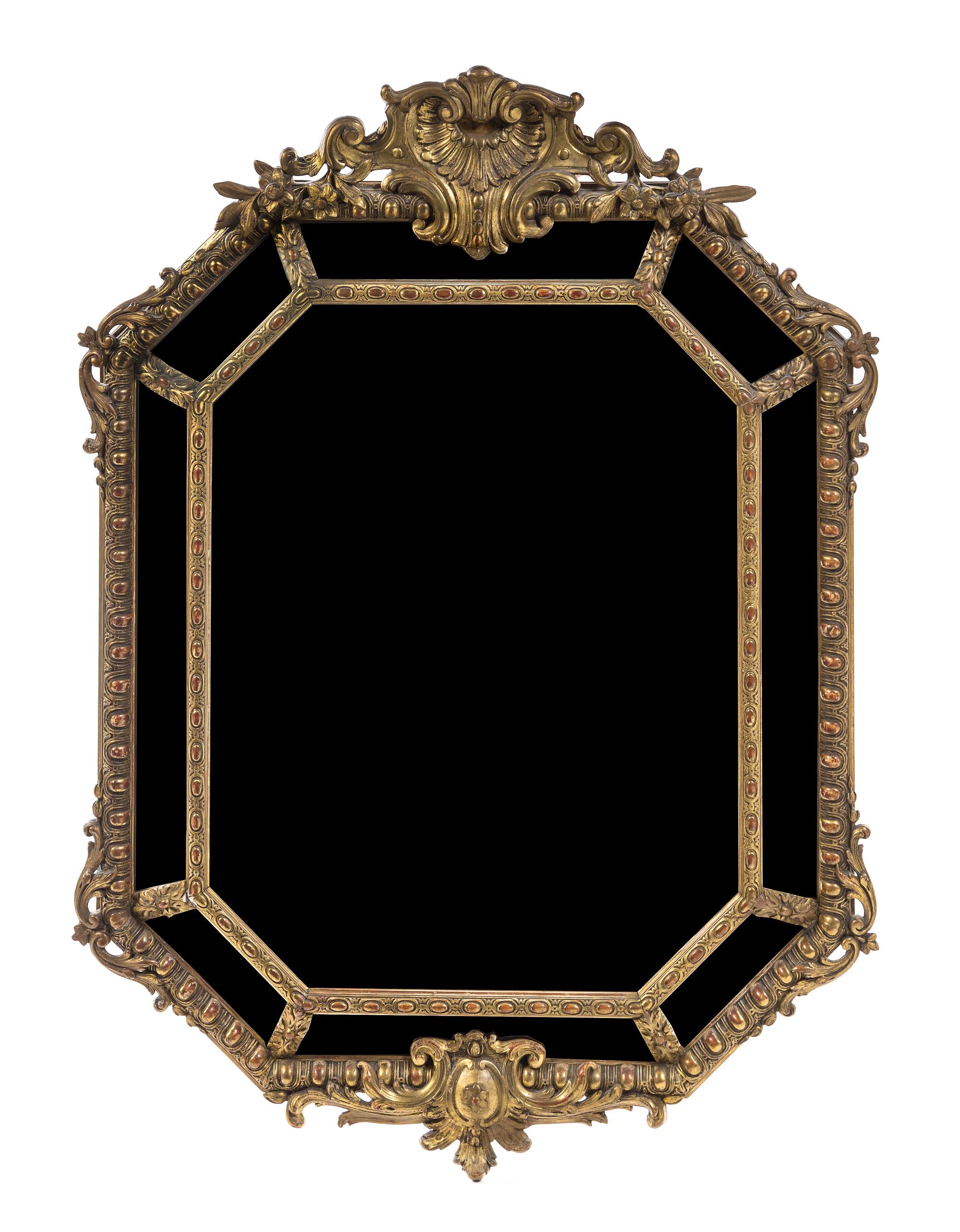 A Continental Giltwood Mirror Height 43 x width 32 inches. — LATE 19TH/EARLY 20TH CENTURY