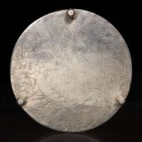A Chinese export silver circular tray, Wang Hing 三足銀托盤 Late 19th to early 20th century ???????????