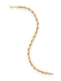YELLOW GOLD CHAIN BRACELET