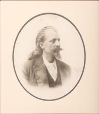 [WILD WEST SHOWS]. Buffalo Bill Cody Portrait by Harry Tuite, ca 1880s.