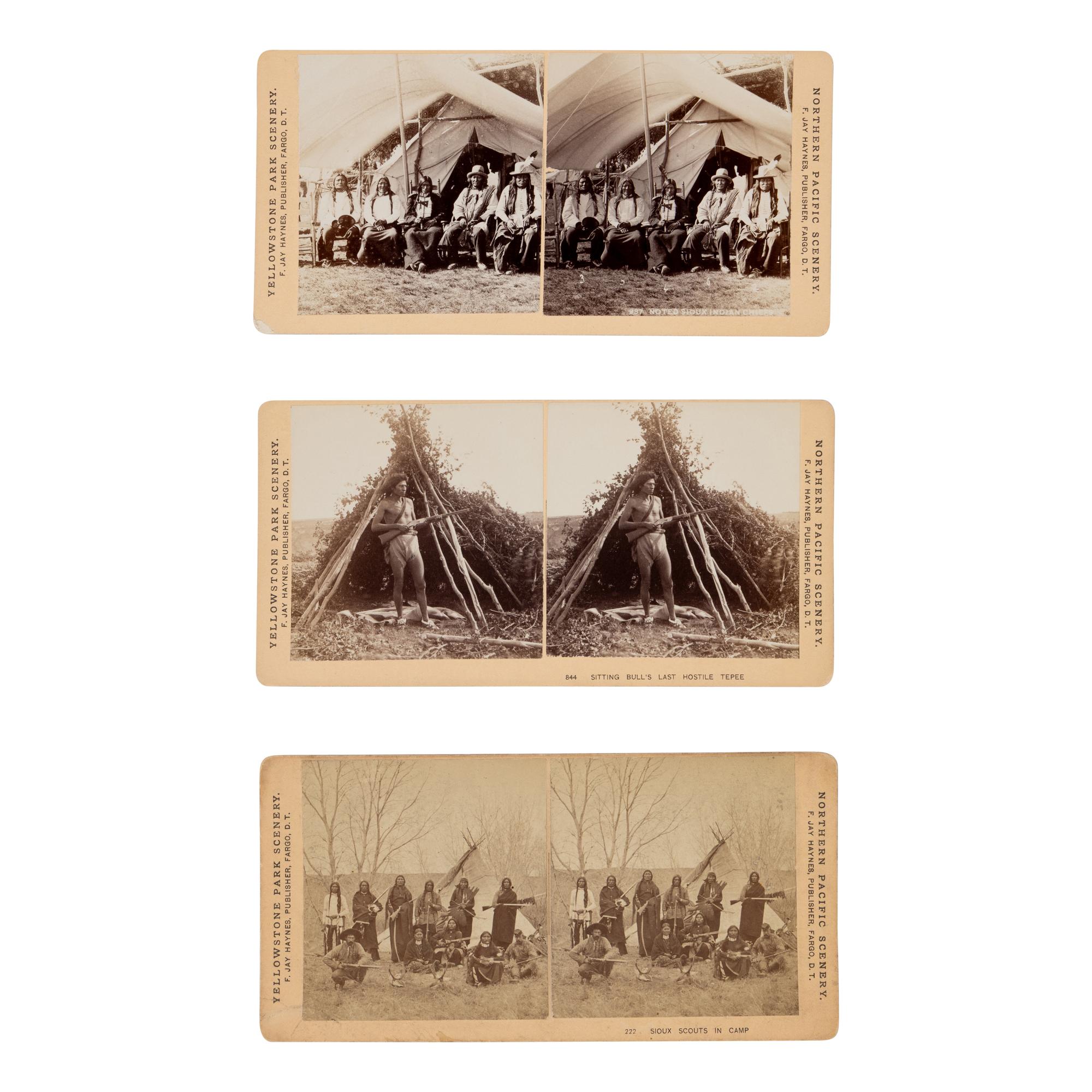 Frank Jay Haynes (American, 1853-1921) — Noted Sioux Chiefs and Scouts