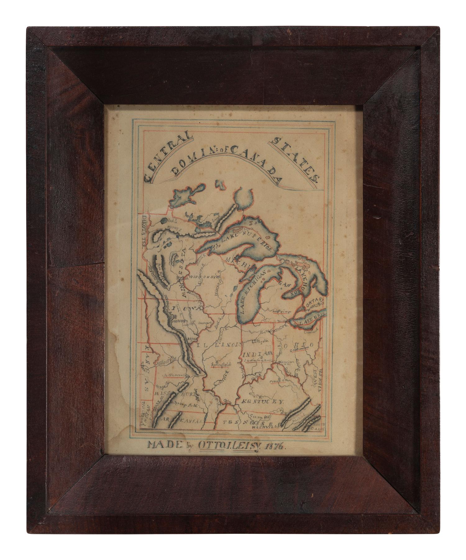 A Hand-Drawn Map of the Central States