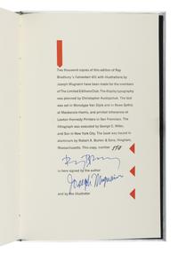 [Limited Editions Club] Bradbury, Ray. Fahrenheit 451
