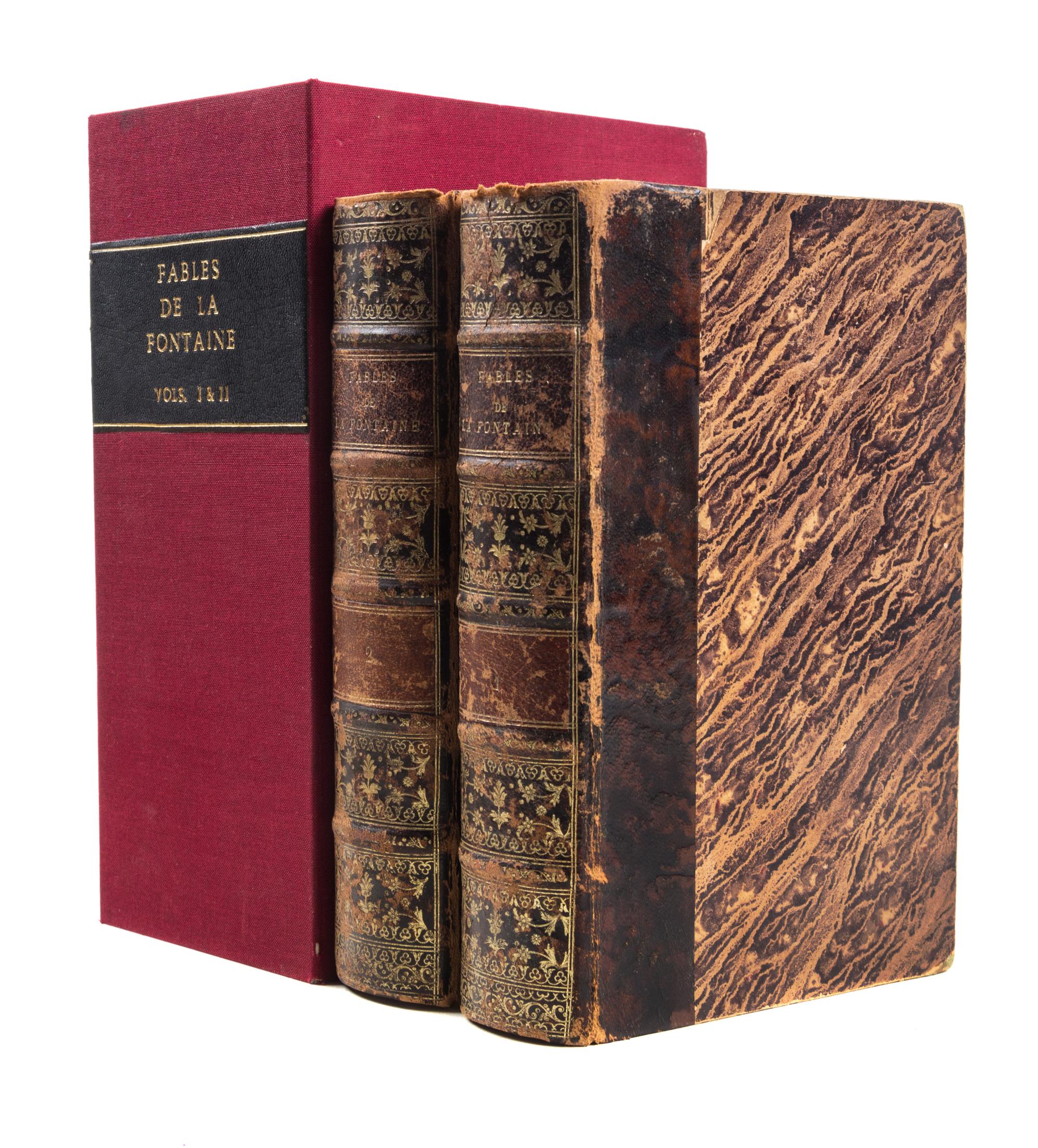 LA FONTAINE, JEAN DE. Fables inedites des XIIe, XIIIe et XIVe siecles... Paris, 1825. 2 vols.