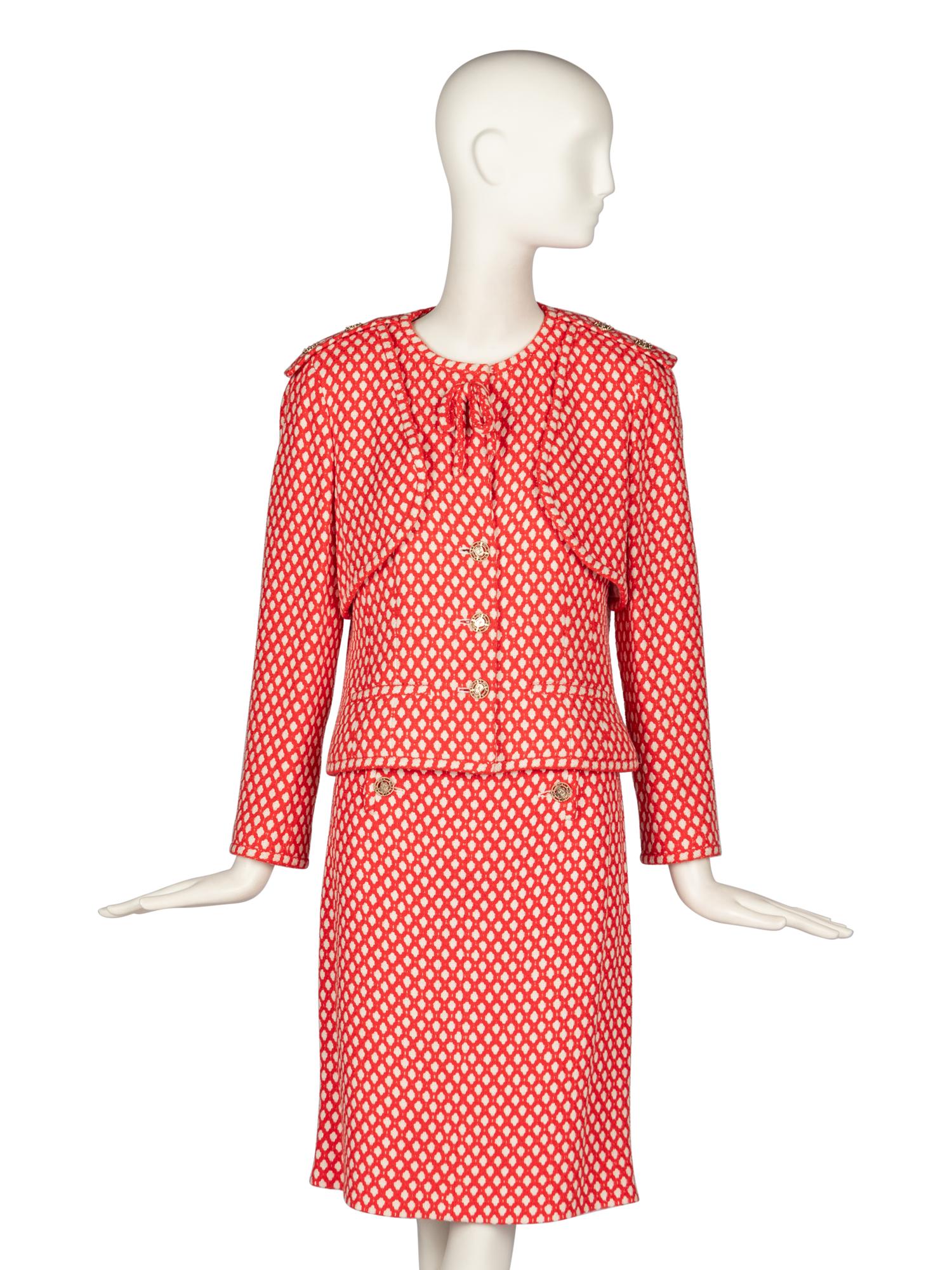 Chanel Red and White Skirt Suit, Spring 2008