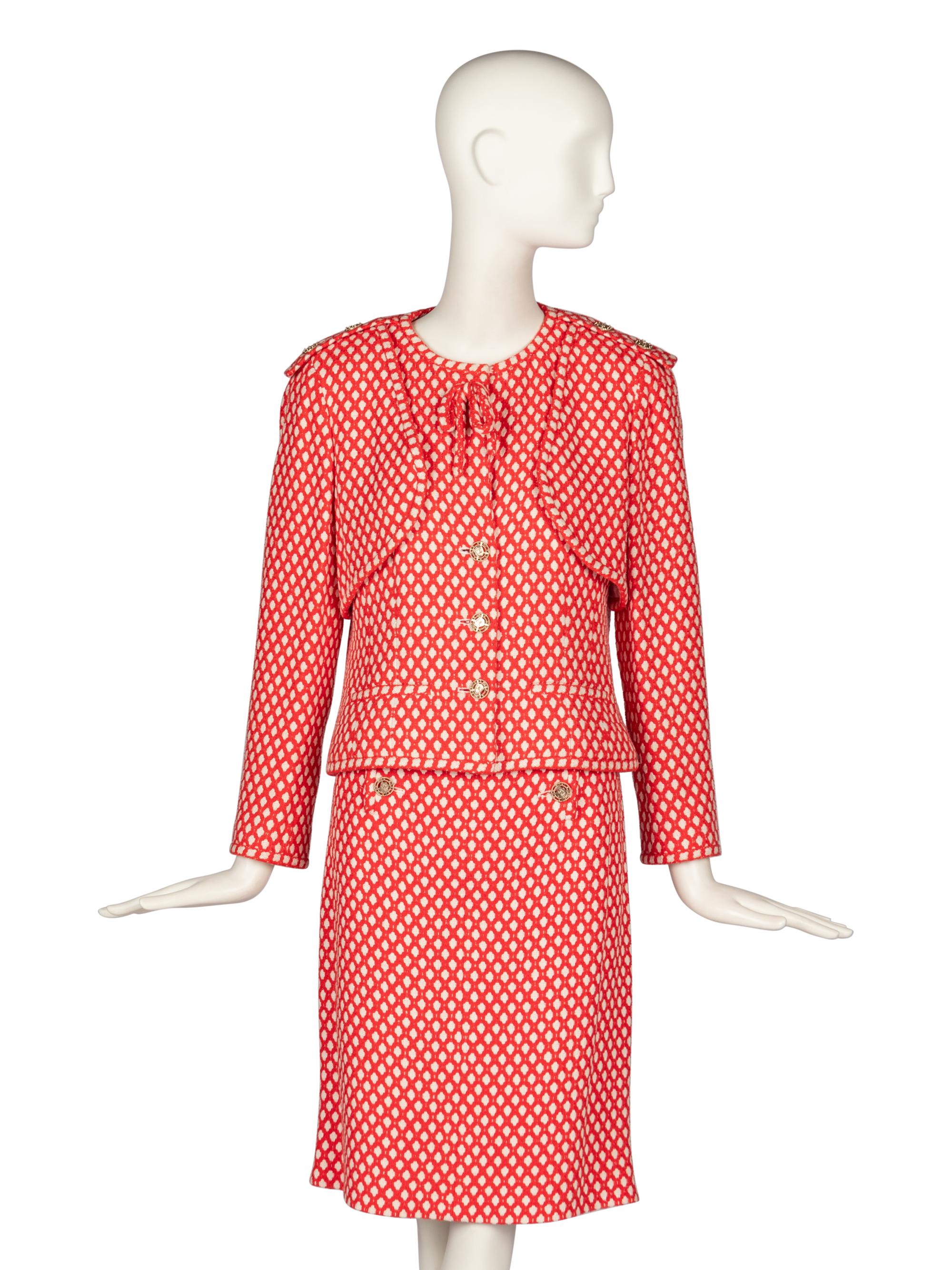 Chanel Red and White Skirt Suit, Spring 2008