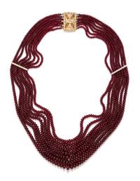 RUBY BEAD NECKLACE