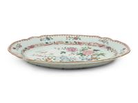 Five Chinese Export Famille Rose Porcelain Plates