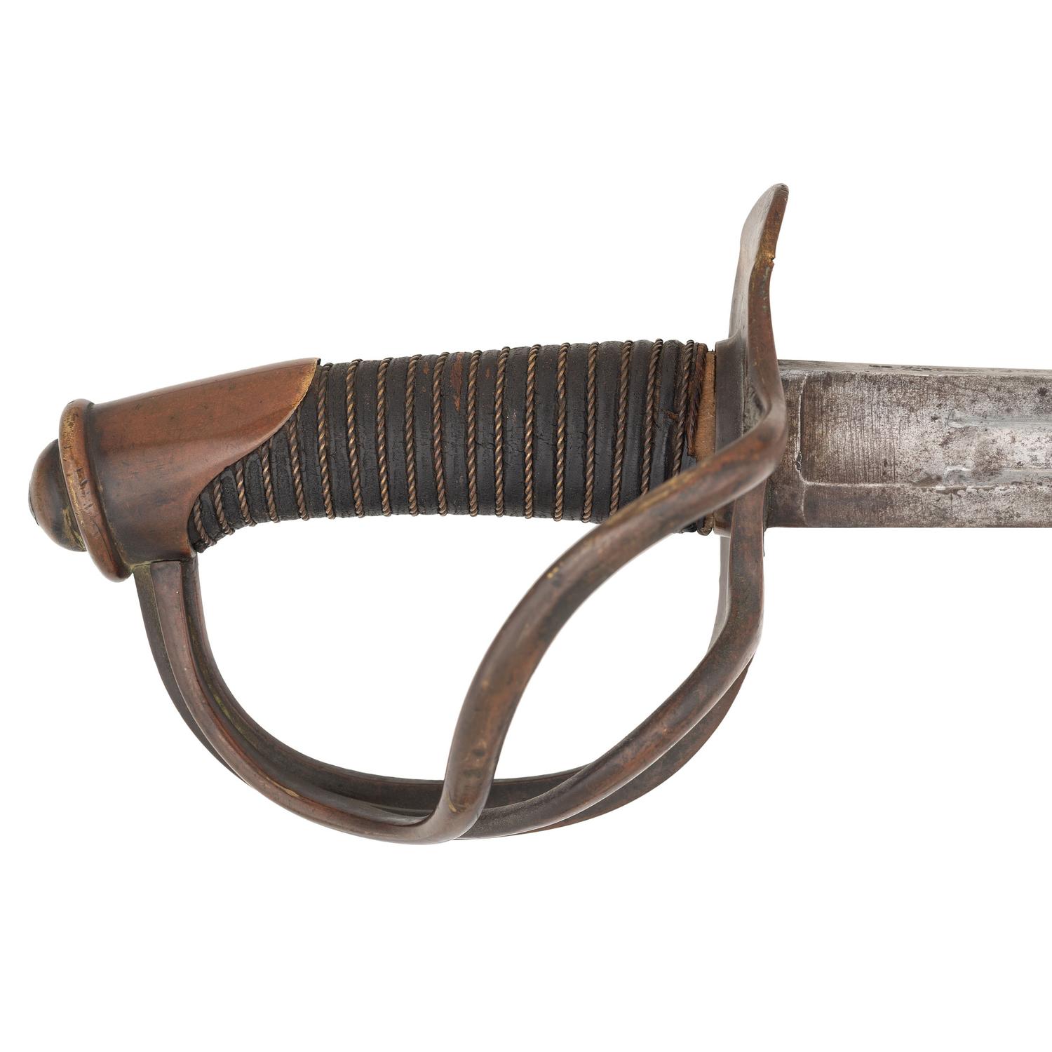 Imported S&K Model 1840 Heavy Cavalry Saber with Old Copper Tag Identifying it to Lt. J.G. Fonda with Mexican War and Civil War Service