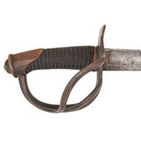 Imported S&K Model 1840 Heavy Cavalry Saber with Old Copper Tag Identifying it to Lt. J.G. Fonda with Mexican War and Civil War Service