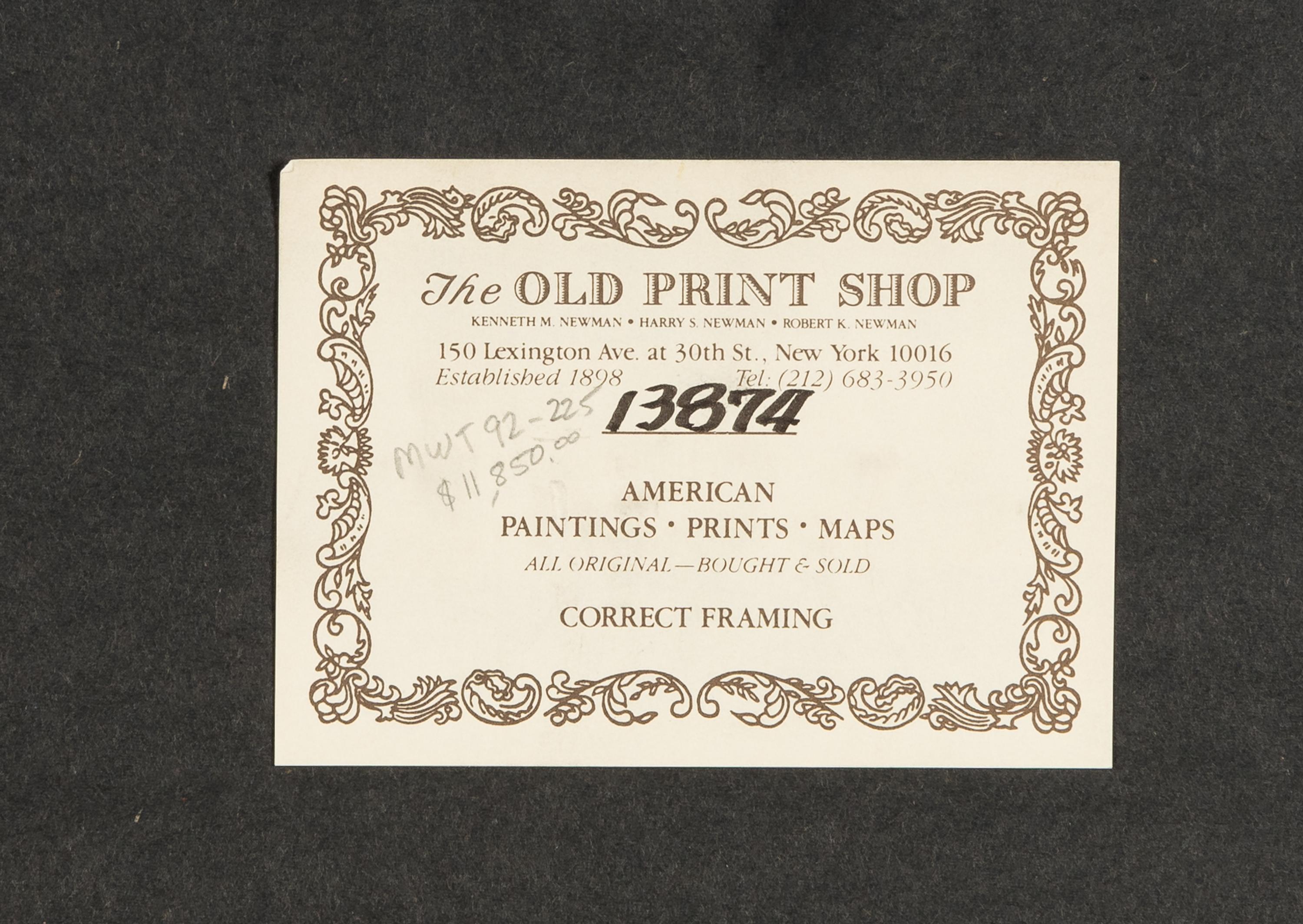 CURRIER and IVES, publishers -- After John Cameron