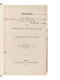 [JOHNSTON, John (1775-1861), his copies]. Early Indian Affairs and Ohio Valley sammelbands and books of Indian Agent John Johnston.