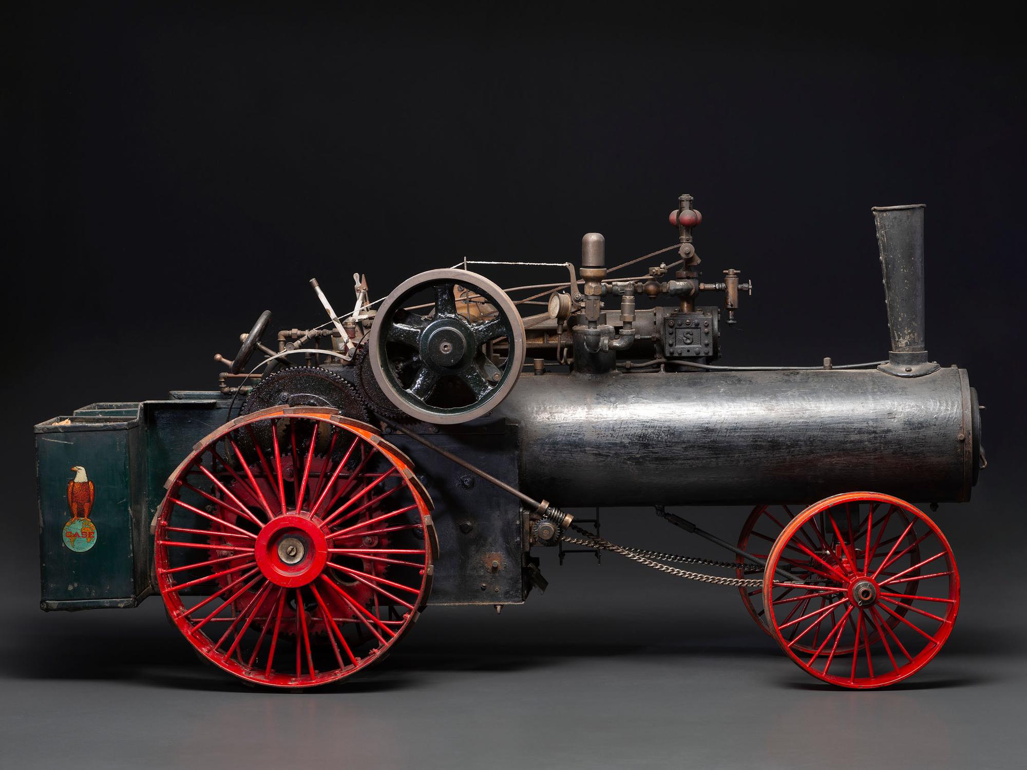 A Case Scale Model Steam Tractor