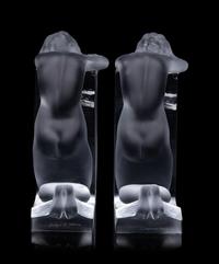 A Set of Lalique Reverie Bookends