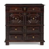 A Charles II Oak Chest of Drawers