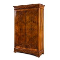 A Louis Philippe Figured Walnut Armoire