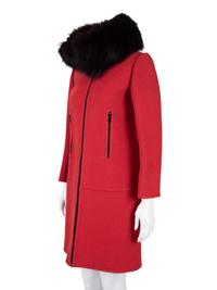 Christian Dior Haute Couture Wool Coat with Fox Fur Collar, Fall/Winter 1969