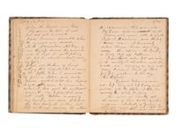 JACKSON, Col. Oscar L. (1840-1920). Five journals, incl. descriptions of Oscar L. Jackson's political activism during the 1860 campaign and his service with 63rd OVI, with campaign broadside noting Jackson as a speaker.