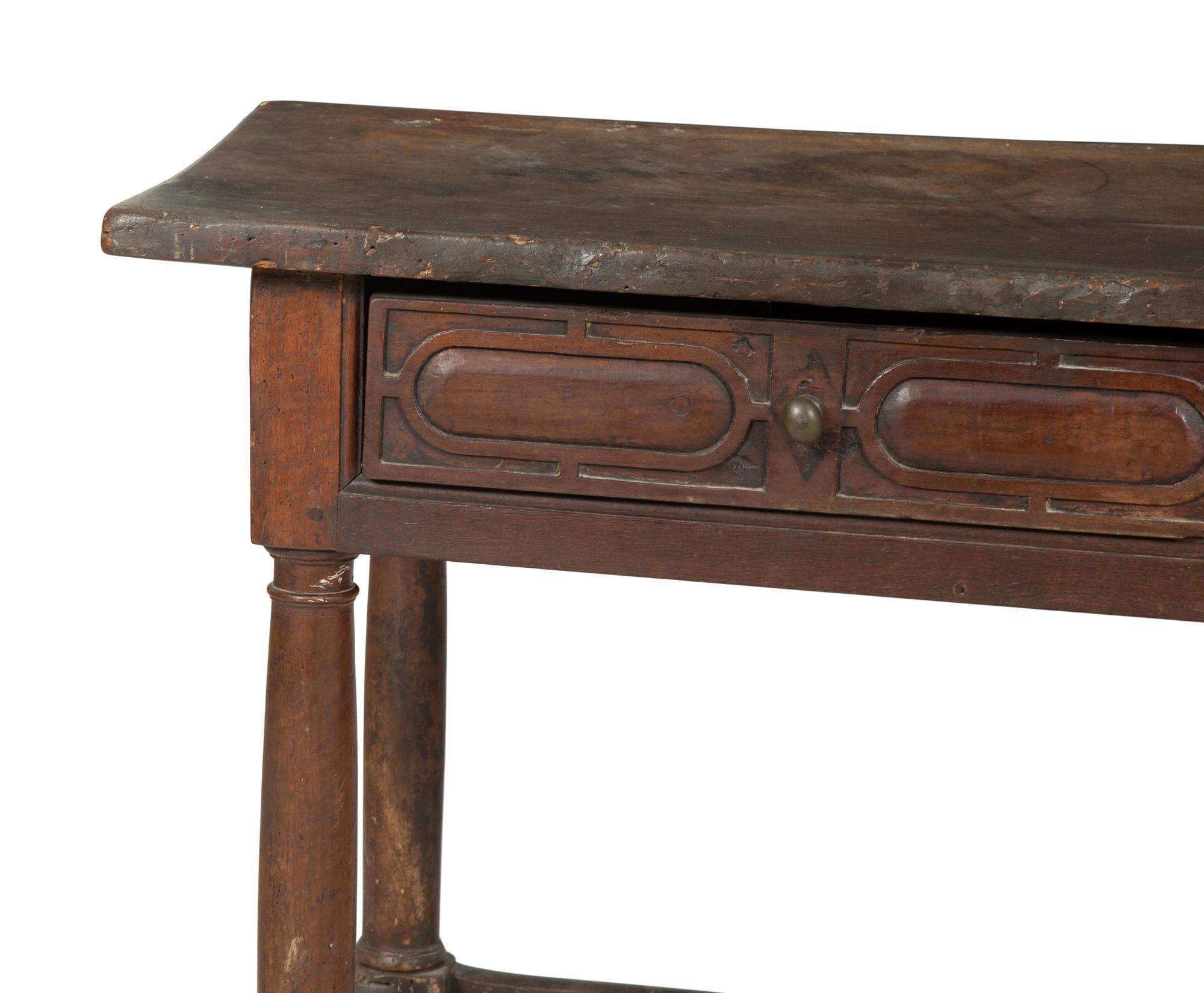 A French Provincial Walnut Farm Table