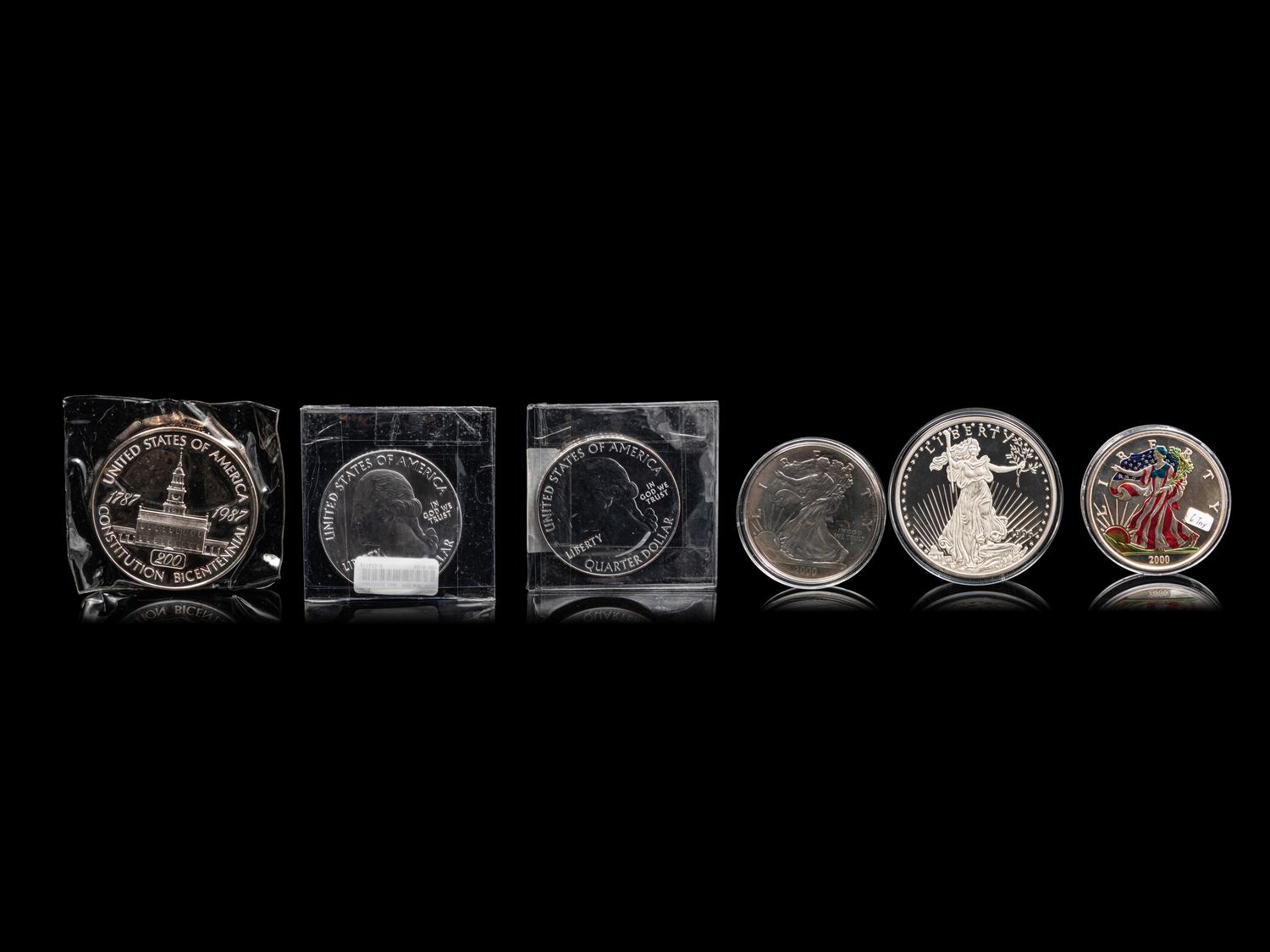 [PRIVATE ISSUE] A Collection of Six Large-Size Silver Rounds