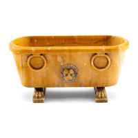 A Grand Tour Marmo Giallo Antico Marble Sarcophagus