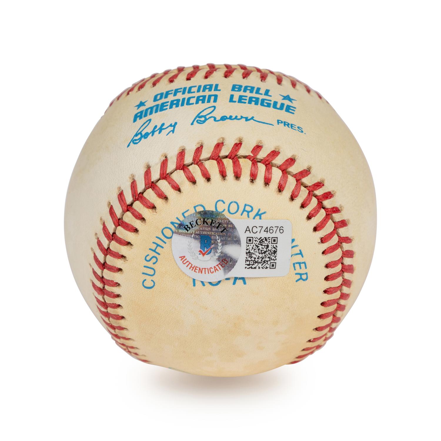 A Joe DiMaggio Single Signed Autograph Baseball (Beckett Authentication Services Letter)