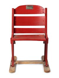 An Original Chicago Stadium Seat Chair From Michael Jordan Rookie Era,