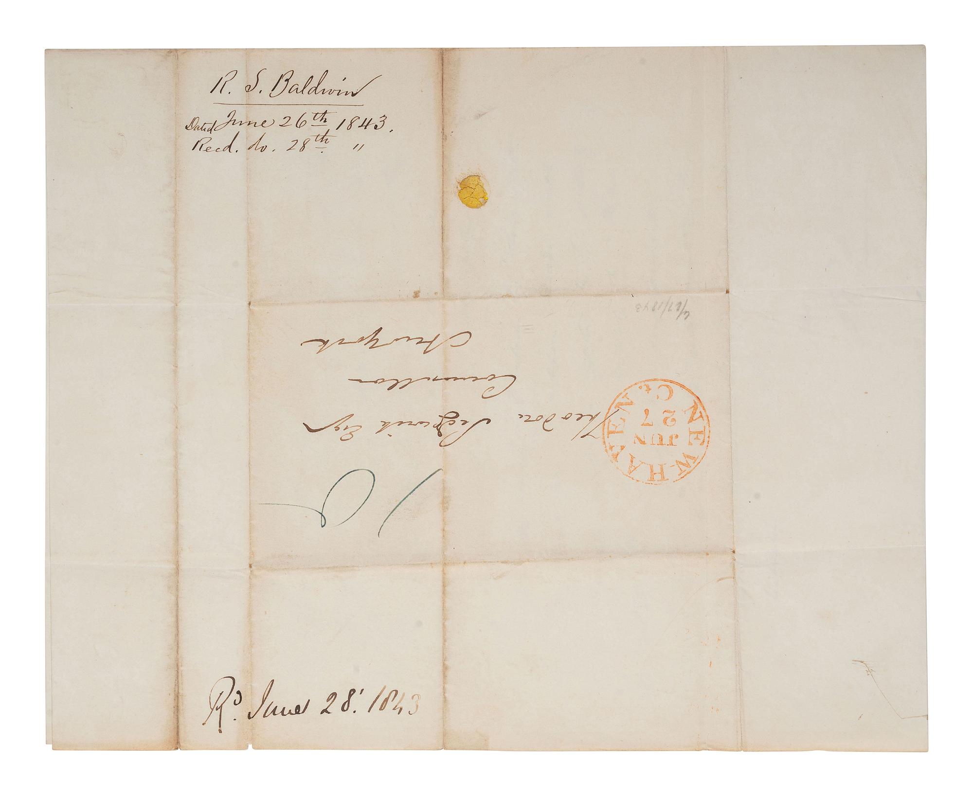 [ENSLAVEMENT & ABOLITION - AMISTAD]. A group of 5 ALsS from attorneys and others involved in the Amistad case, including Lewis TAPPAN, Roger BALDWIN, Henry GILPIN, and Theodore SEDGWICK.