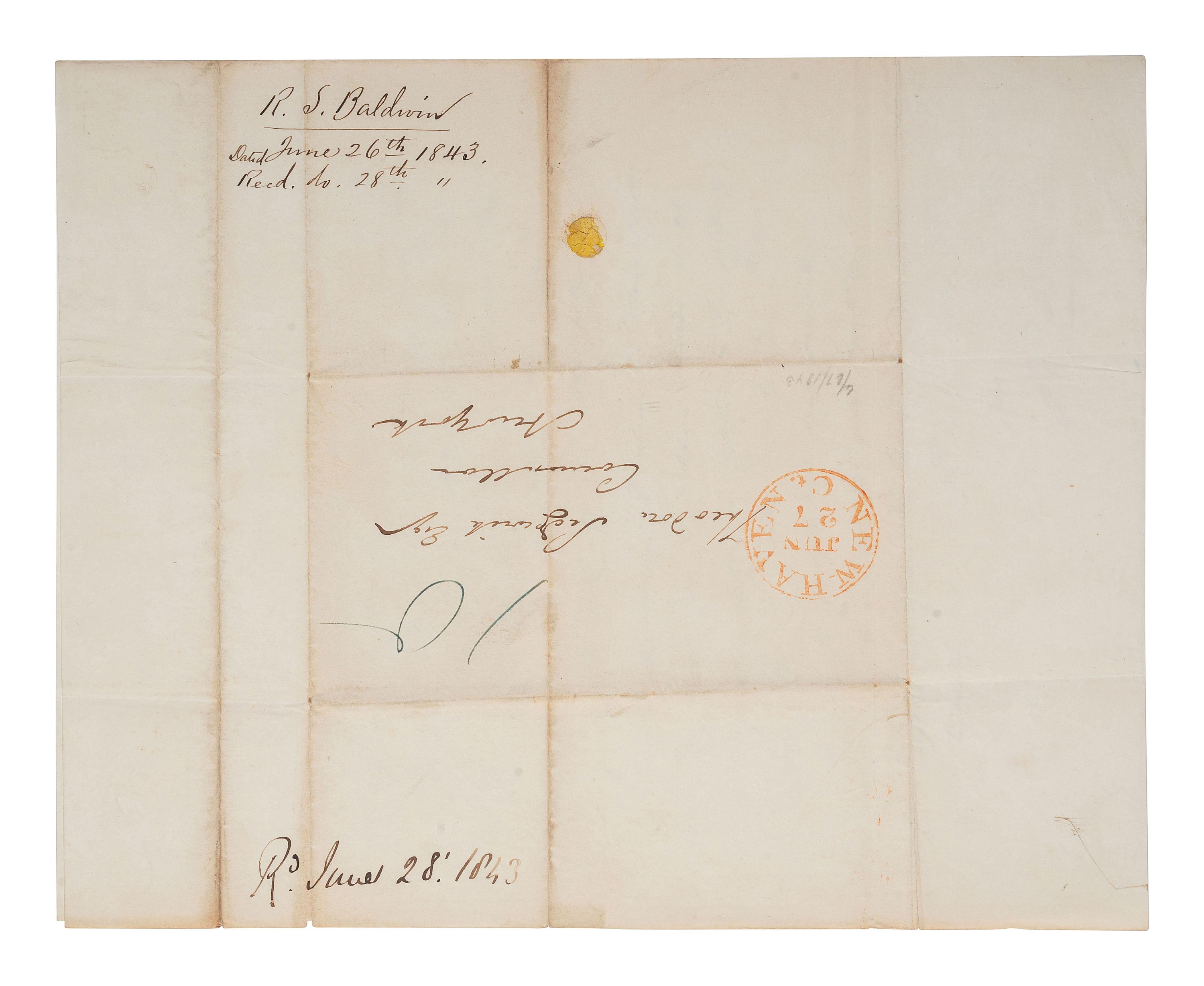 [ENSLAVEMENT & ABOLITION - AMISTAD]. A group of 5 ALsS from attorneys and others involved in the Amistad case, including Lewis TAPPAN, Roger BALDWIN, Henry GILPIN, and Theodore SEDGWICK.