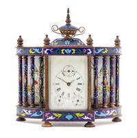 A Cloisonne Mantel Clock