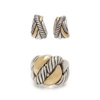 DAVID YURMAN, COLLECTION OF YELLOW GOLD AND STERLING SILVER JEWELRY