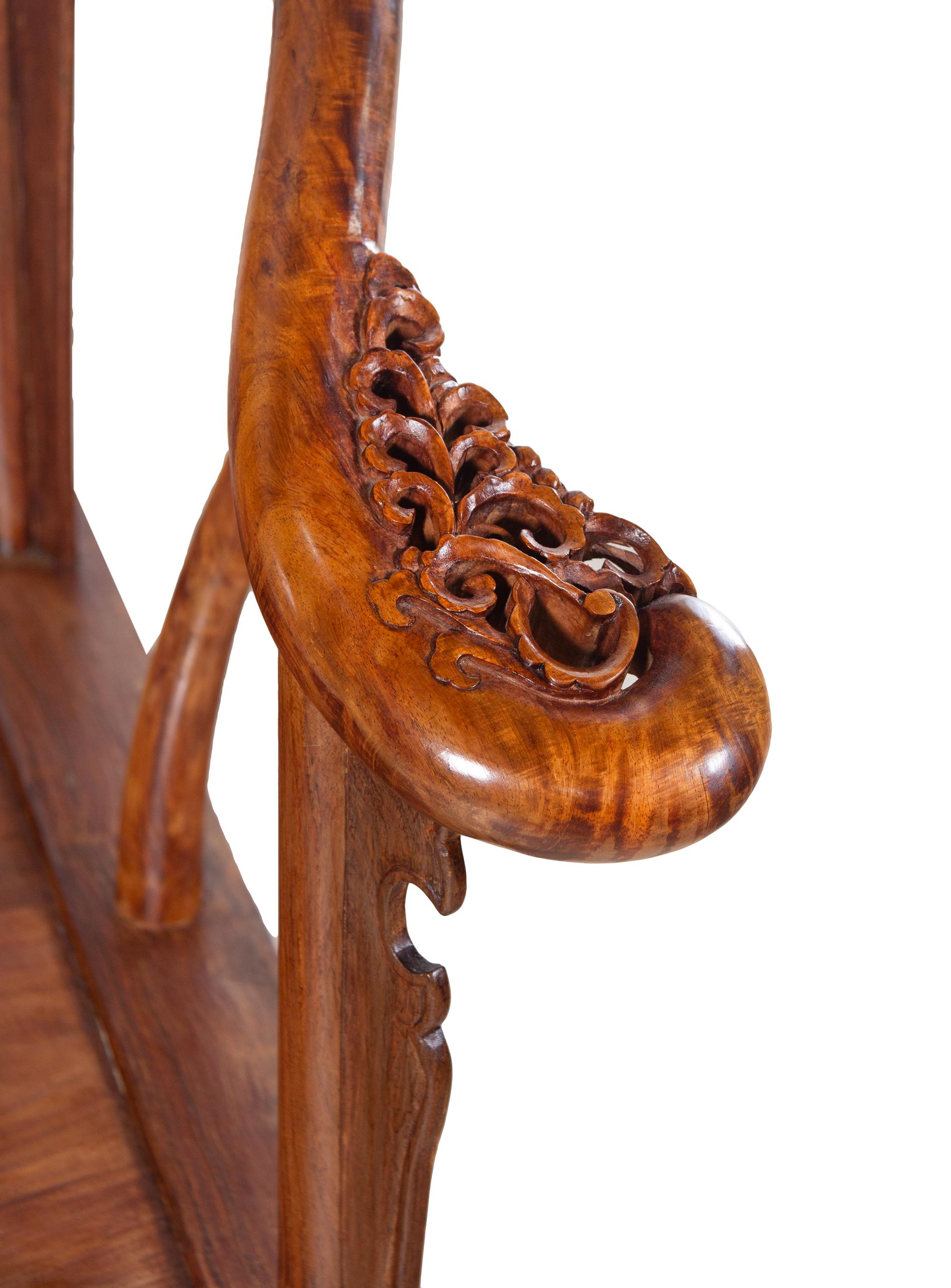 An African Huanghuali Horseshoe-Back Armchair, Quanyi