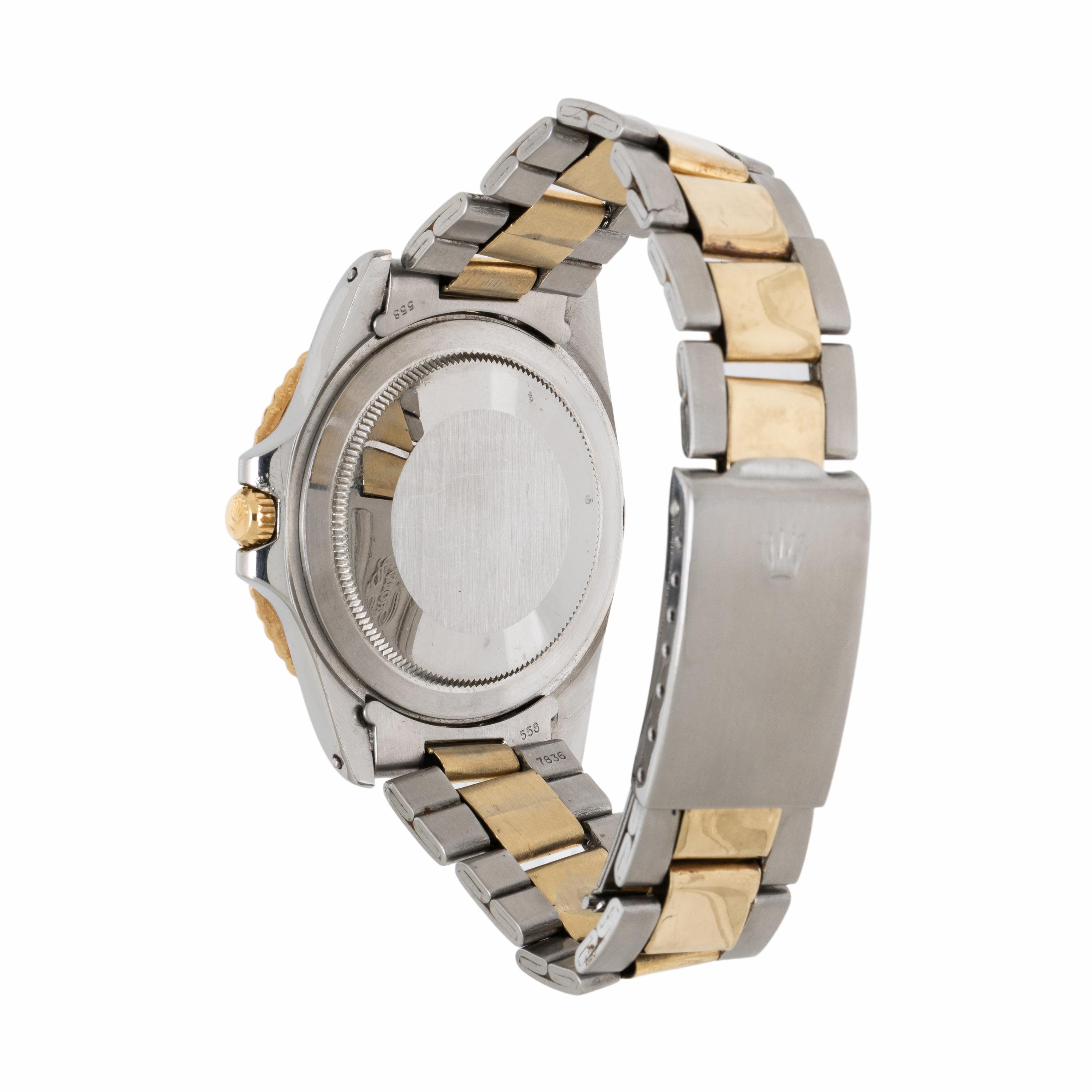 Rolex, Ref. 1675, 18K Yellow Gold and Stainless Steel 'GMT-Master' 'Root Beer' 'Nipple Dial' Watch with Wyler Watch