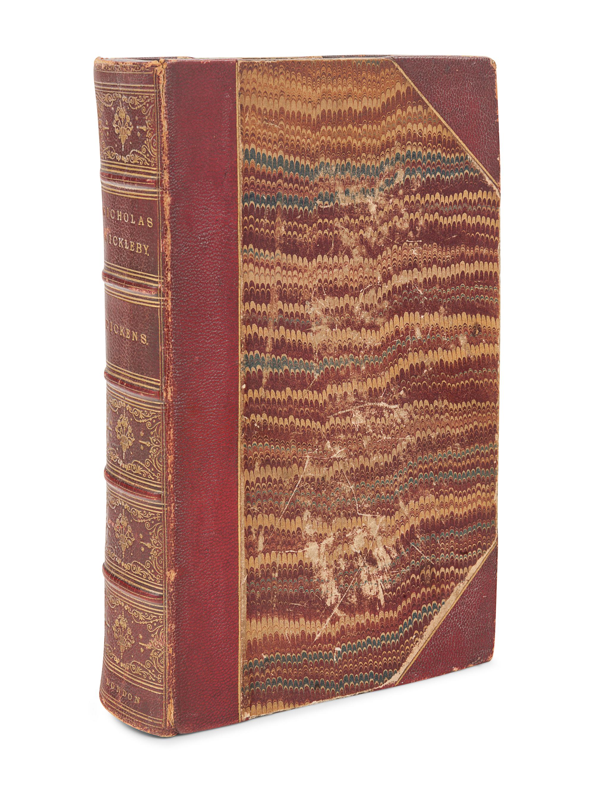 DICKENS, Charles (1812-1870). The Life and Adventures of Nicholas Nickleby . London: Chapman & Hall, 1839. A second copy.
