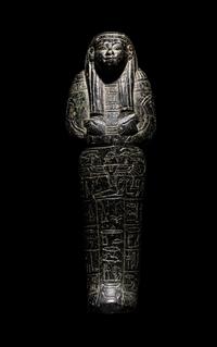 An Egyptian Serpentine Ushabti for May