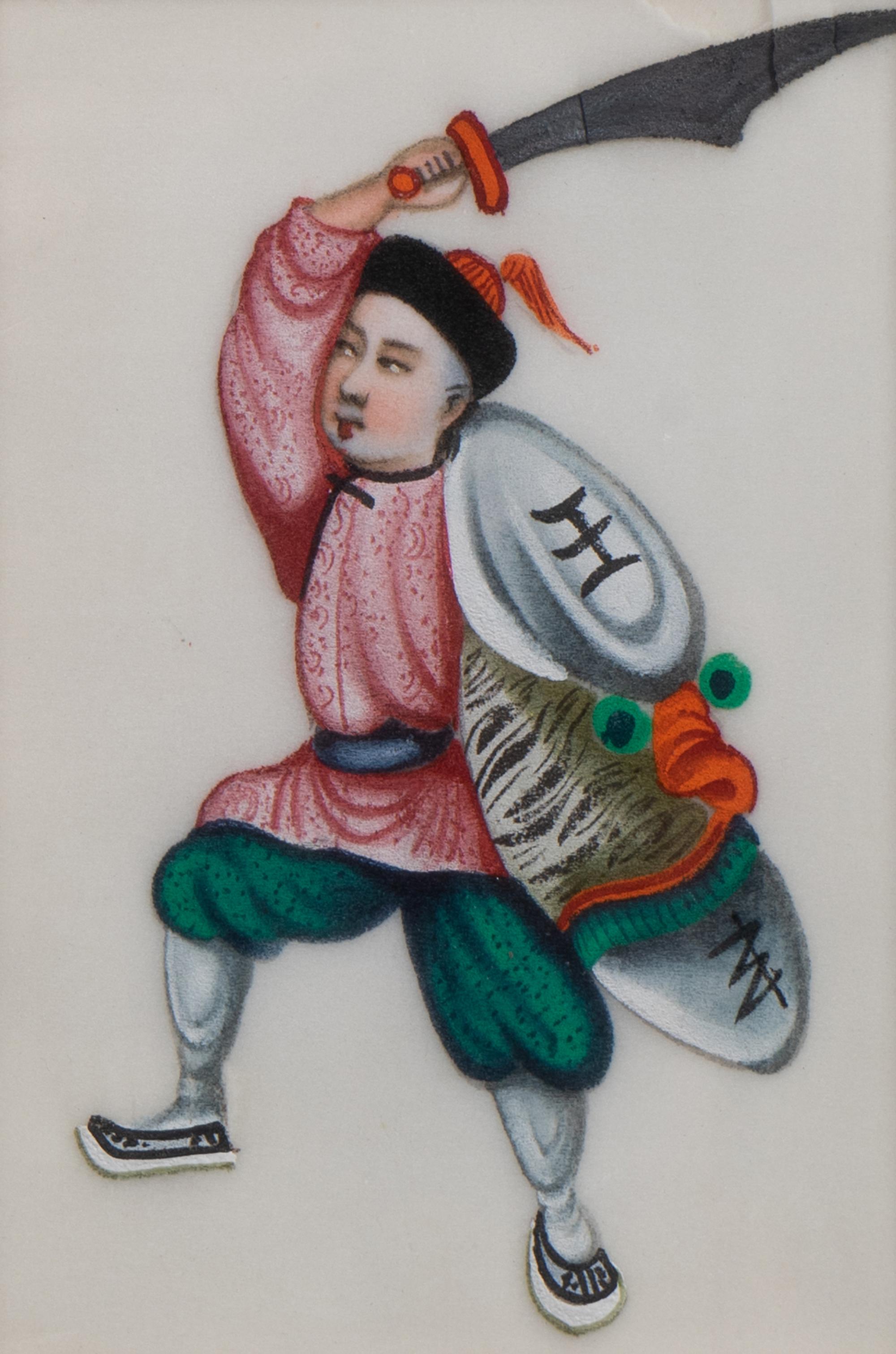 A Set of Twelve Chinese Export Pith Paintings — 19TH/20TH CENTURY
