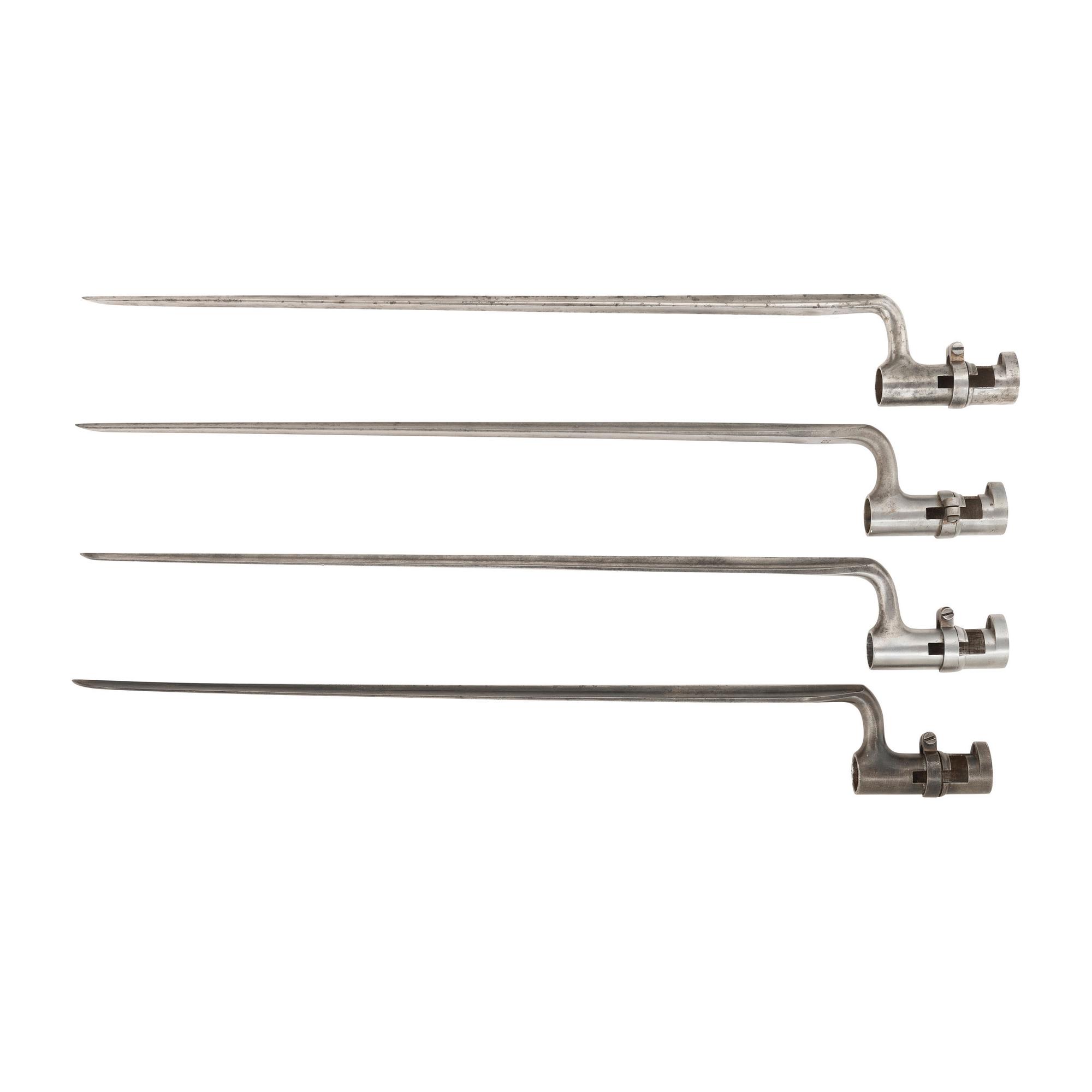 Lot of Four U.S. Model 1855 Socket Bayonets
