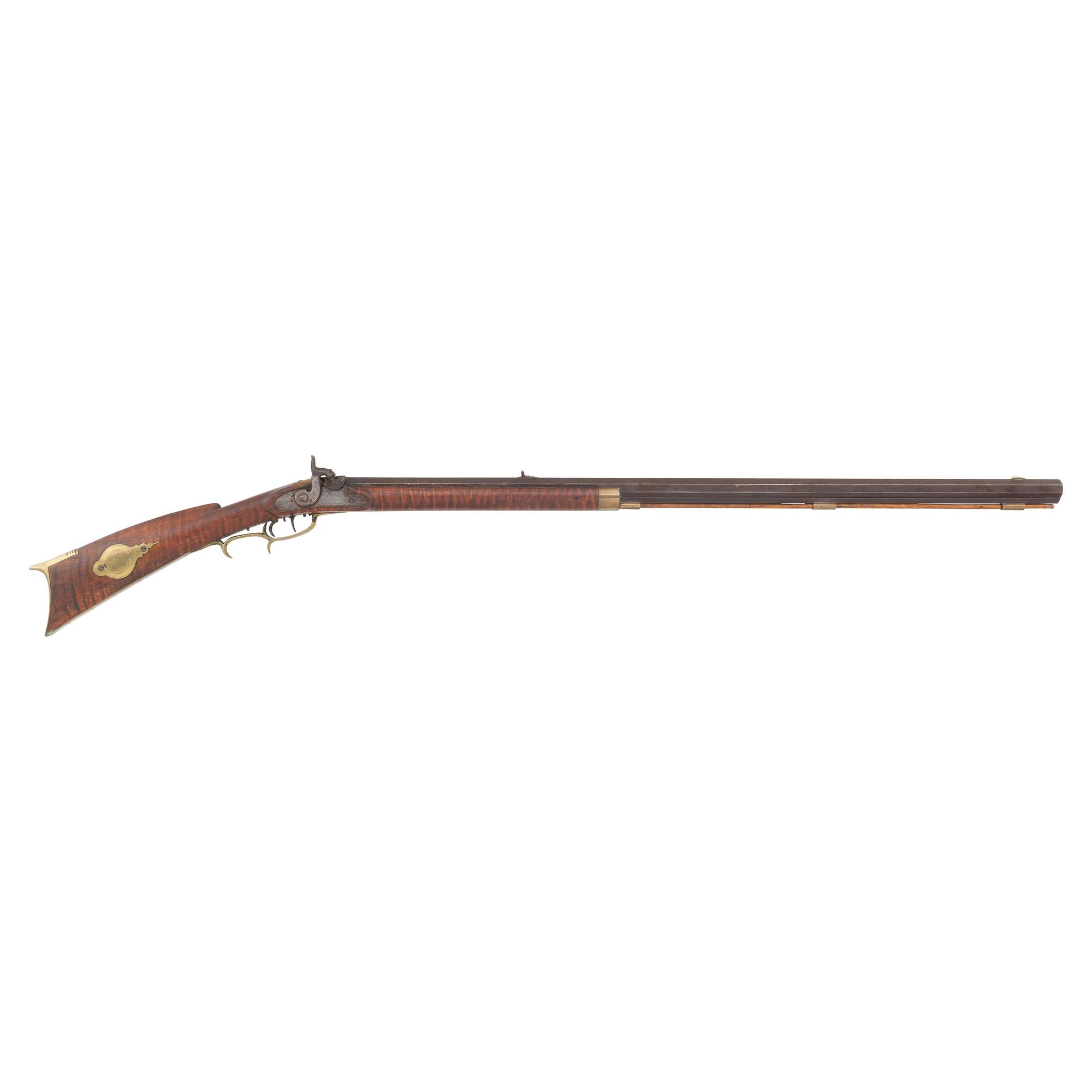 Half Stock Percussion Rifle with Whitmore, Wolff & Duff of Pittsburgh Marked Lock