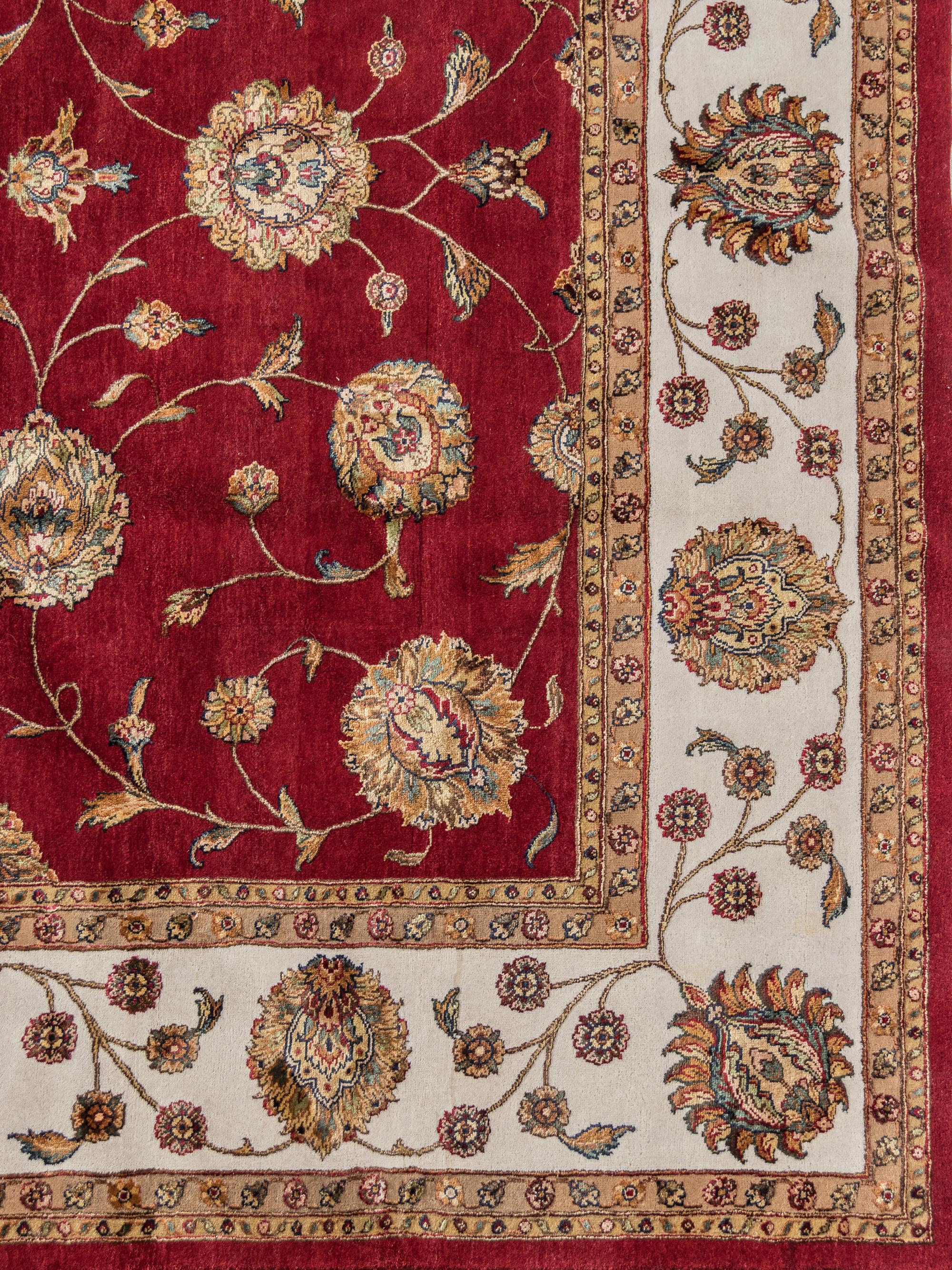 An Indian Wool and Silk Rug