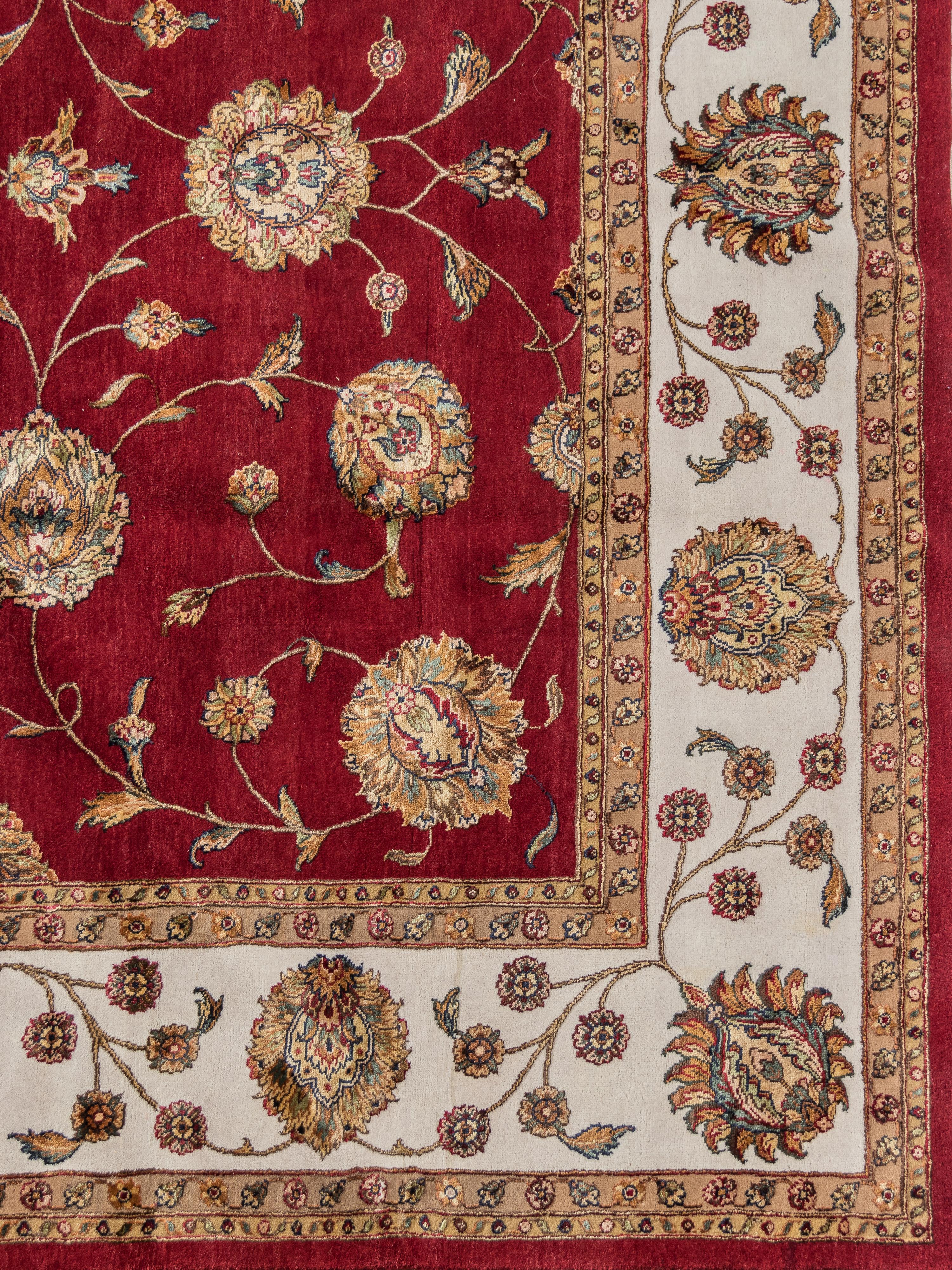 An Indian Wool and Silk Rug