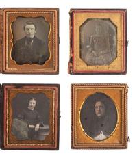 [EARLY PHOTOGRAPHY]. A collection of 22 sixth plate daguerreotype portraits of young adults and teenagers, including: