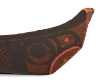 Haida Model Canoe and Paddles