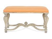 An Italian Grey-Painted Bench