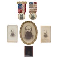 Civil War Military Archive of Major Frederick M. Edgell and the 1st New Hampshire Battery Including: Tiffany & Co. M1850 Presentation Sword in Case with 80 Original Documents, Letters, CDVs, and Accessories