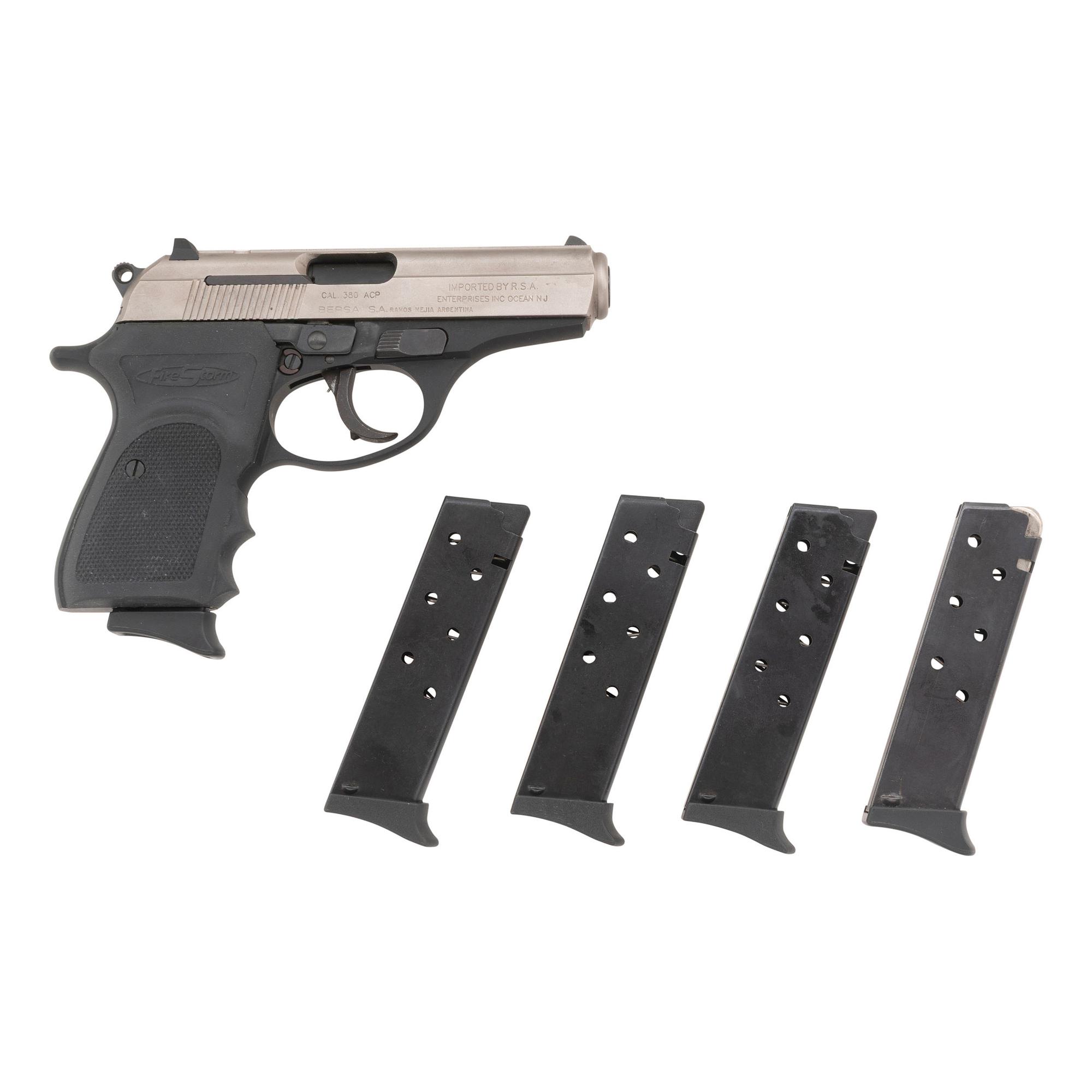 *Bersa Firestorm .380 with Four Extra Magazines