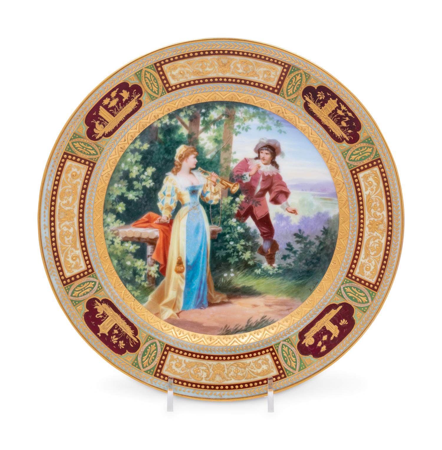 A Vienna Porcelain Cabinet Plate
